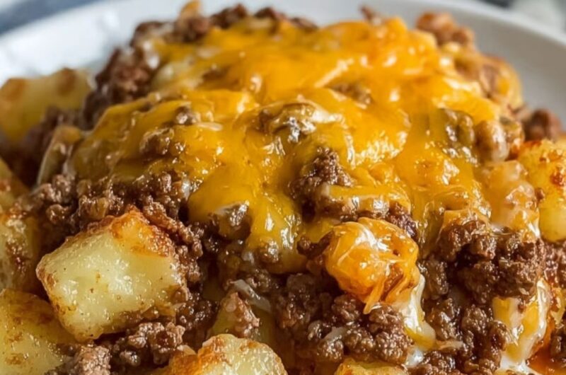 5 Ingredient Ground Beef Casserole