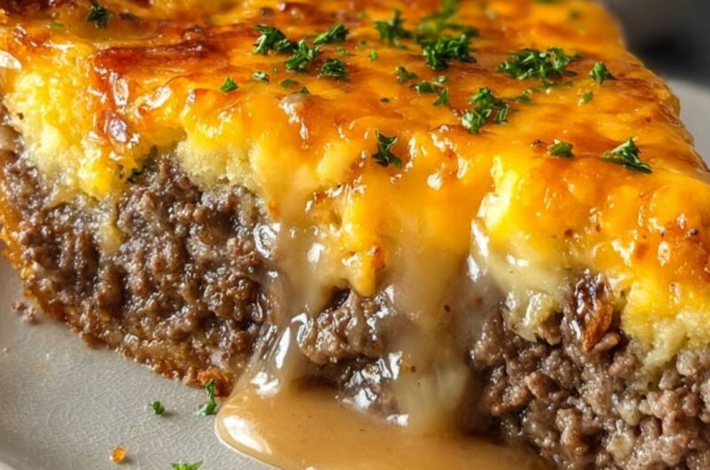 Southern Style Cheeseburger Pie