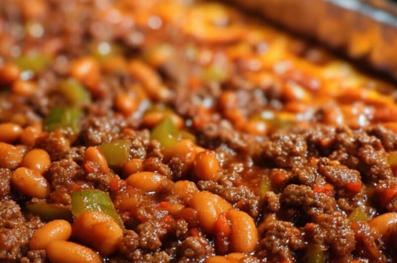 Baked Beans Ground Beef Casserole