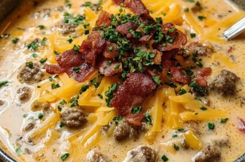 Easy Cheeseburger Soup