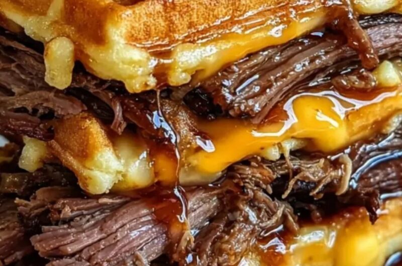 Maple Bourbon Brisket Waffle