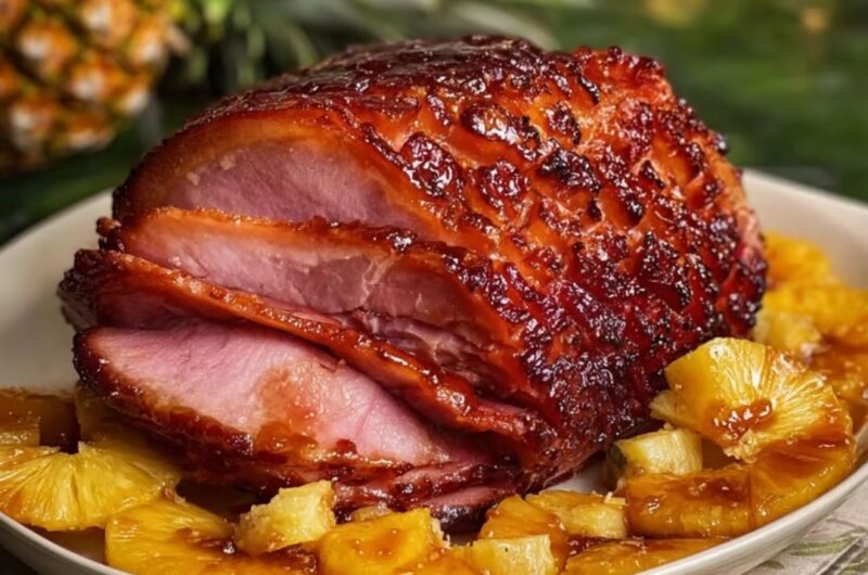 Pineapple Brown Sugar Glazed Ham Recipe