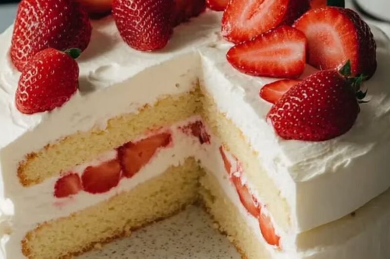 Japanese Strawberry Cake Fluffy