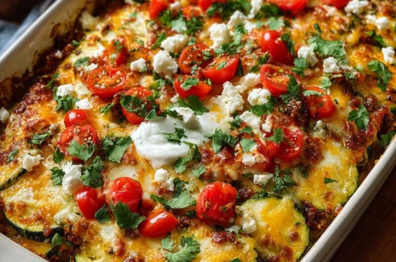 Tex-Mex Zucchini Bake Dish