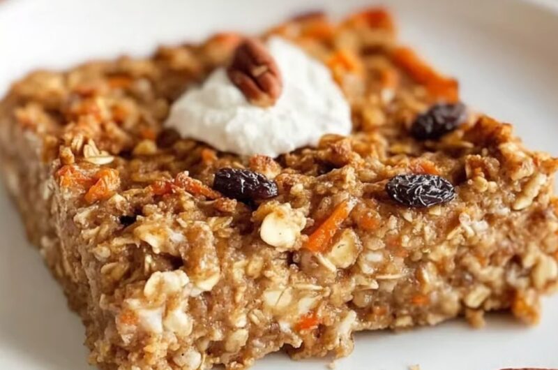 Healthy Carrot Cake Baked Oatmeal: A Cozy, Nourishing Breakfast You’ll Want on Repeat