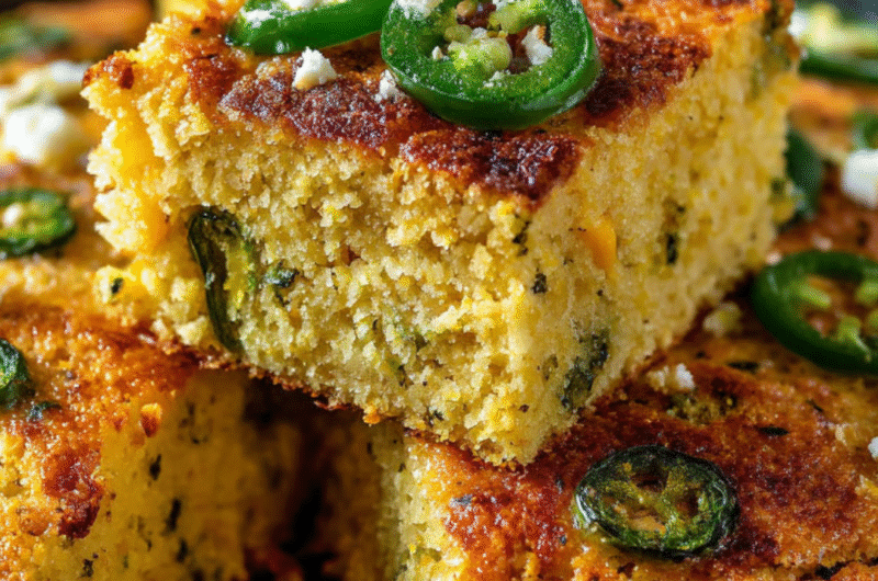 Hatch Chile Cheese Cornbread Delight – A Spicy, Cheesy Southern Comfort Classic