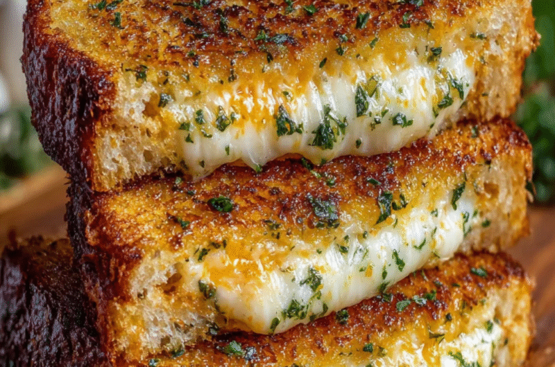 Garlic Bread Grilled Cheese (Ready in 15 Minutes!) – The Ultimate Quick Comfort Food