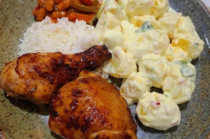 Crispy Chicken & Creamy Potato Salad Perfection: The Ultimate Comfort Food Meal You'll Make Again and Again