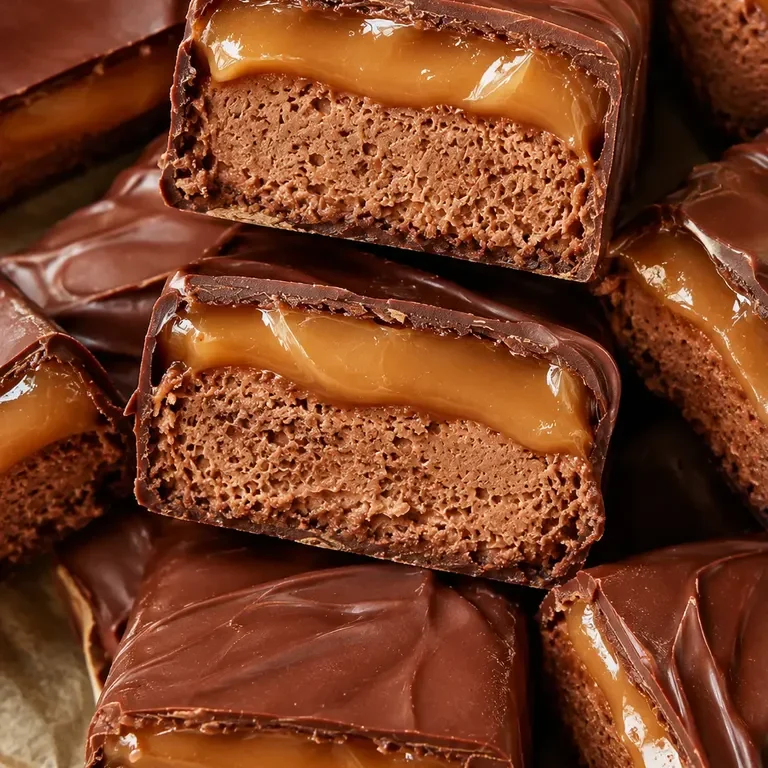 3 Delicious Layers of Chocolate, Caramel & Nougat