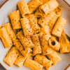 close up Cottage Cheese Pumpkin Pasta Bake