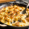 French Onion Skillet Eggs Gratin