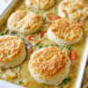 creamy chicken casserole with biscuits